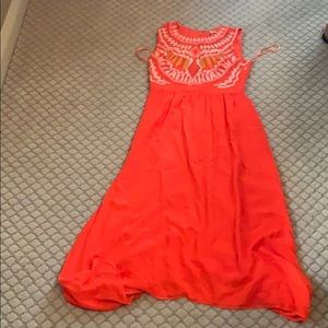 Neon orange Gianni bini dress